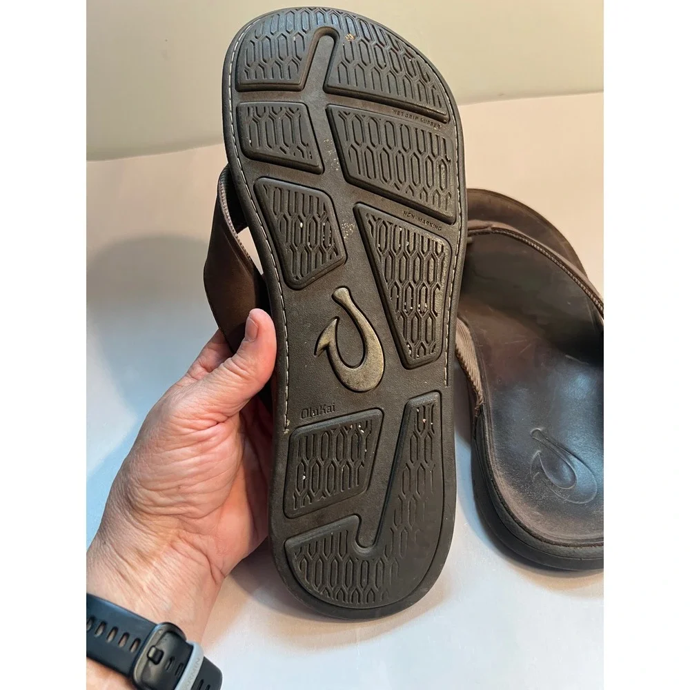 OluKai Tuahine Men's Waterproof Sandals SZ12 Summer Beach Travel Vacation